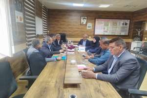 نشست بررسی وضعیت کلرزنی آب شرب شهرستان خرامه